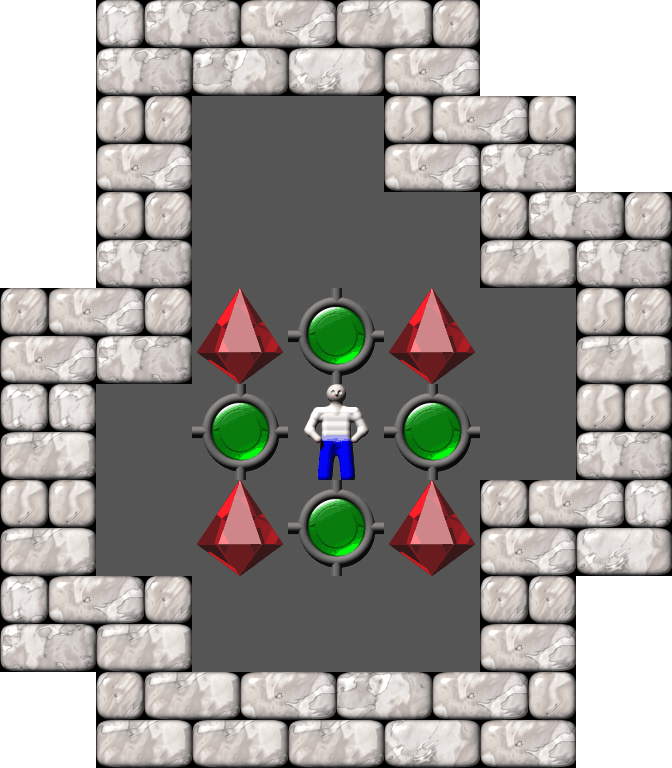 Sokoban The Warehouse I - Vertical Mobility level 28